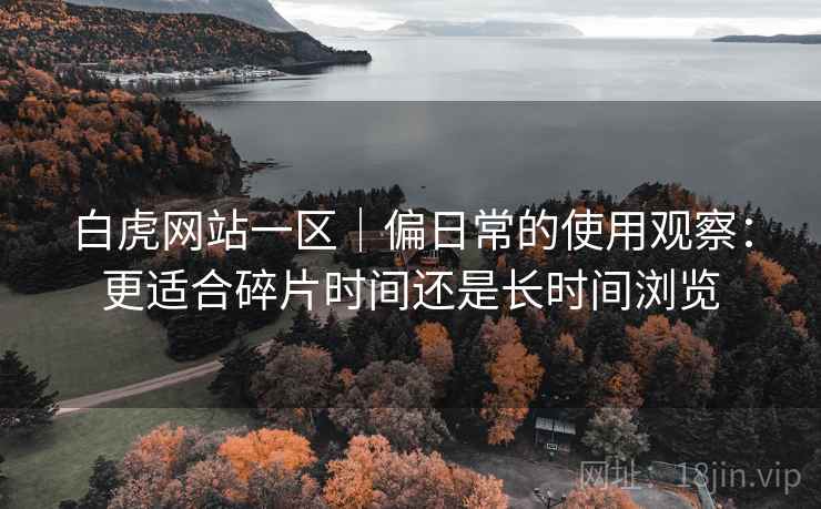 白虎网站一区|偏日常的使用观察:更适合碎片时间还是长时间浏览 第1张 白虎网站一区|偏日常的使用观察:更适合碎片时间还是长时间浏览 第1张