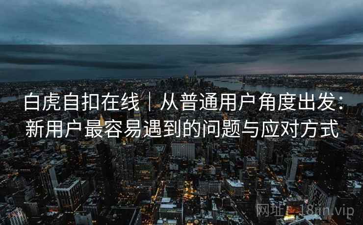 白虎自扣在线｜从普通用户角度出发：新用户最容易遇到的问题与应对方式  第2张