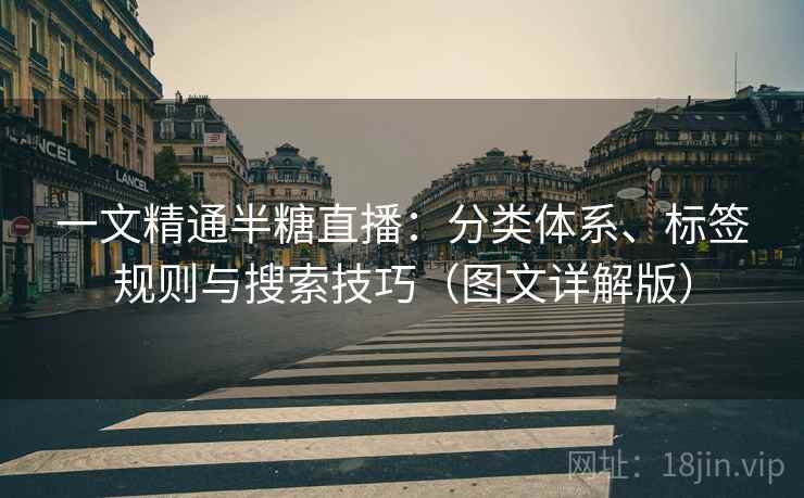 一文精通半糖直播：分类体系、标签规则与搜索技巧（图文详解版）  第1张