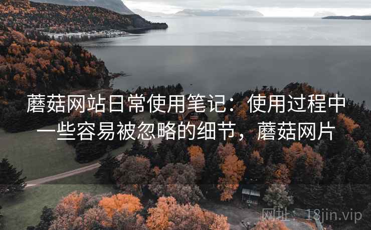 蘑菇网站日常使用笔记：使用过程中一些容易被忽略的细节，蘑菇网片  第2张